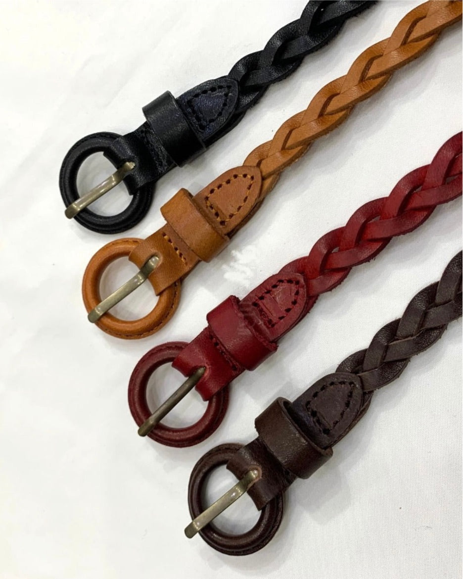 5/8” Skinny Braided Leather Belt – Abi+Ari
