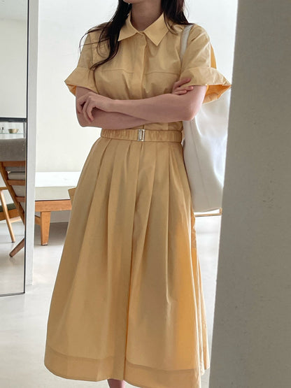 Belted Cotton Shirtdress