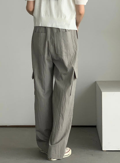 Nylon Cargo Pants