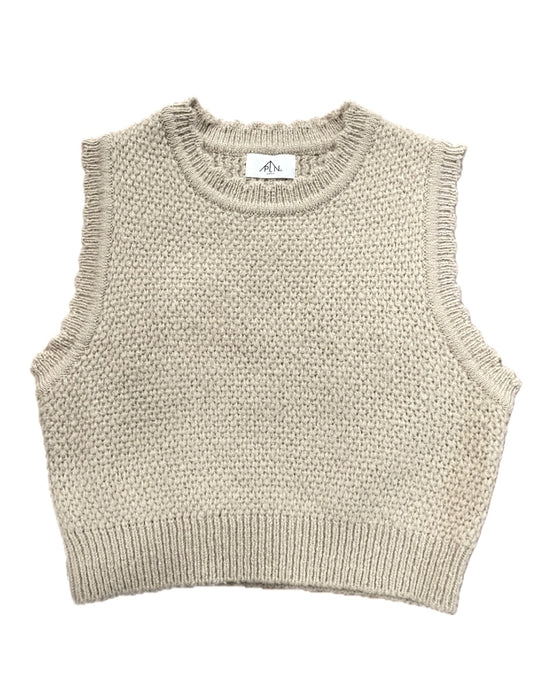 Cropped Wool Vest