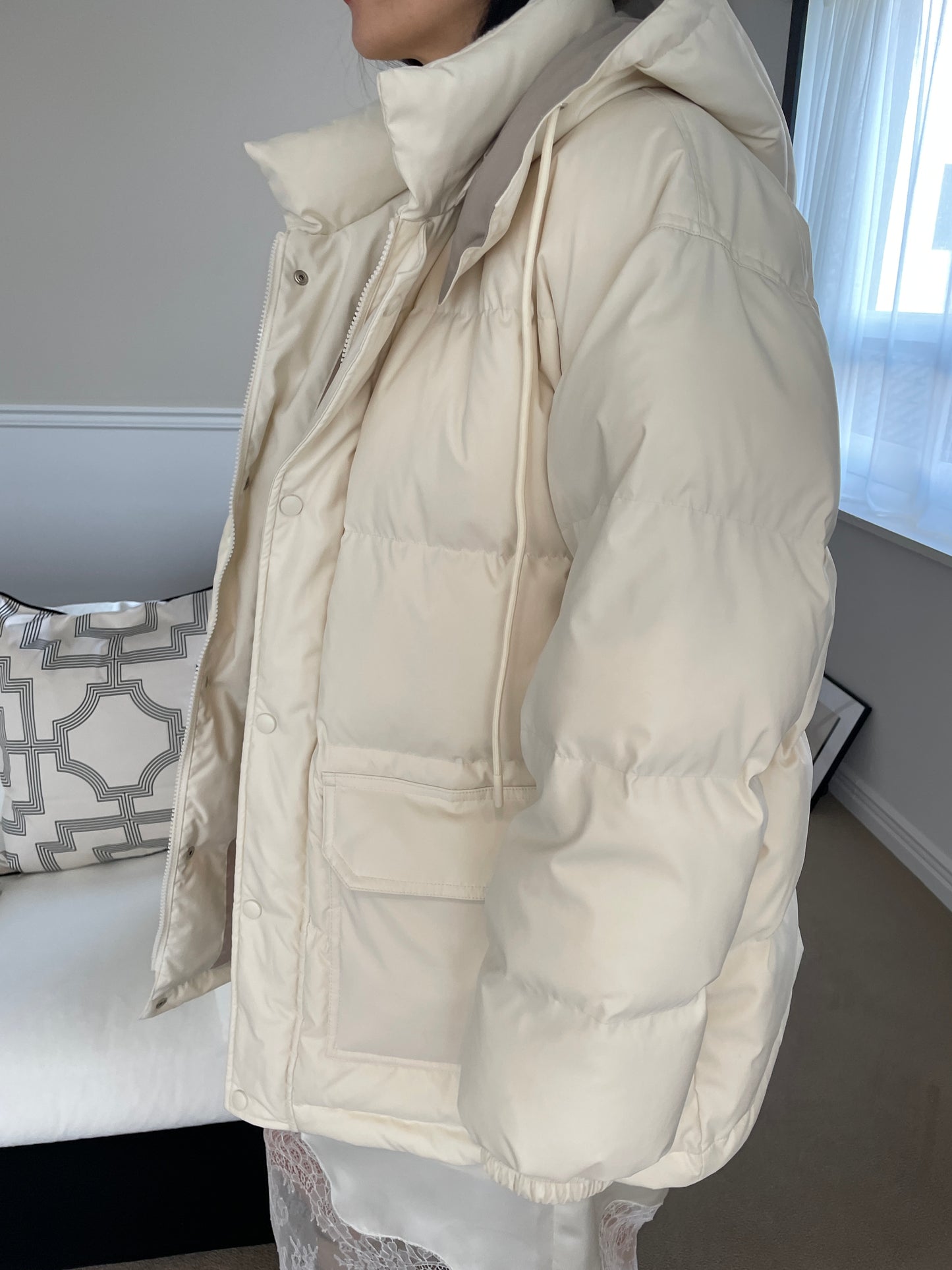 Edison Duck Down Half Coat