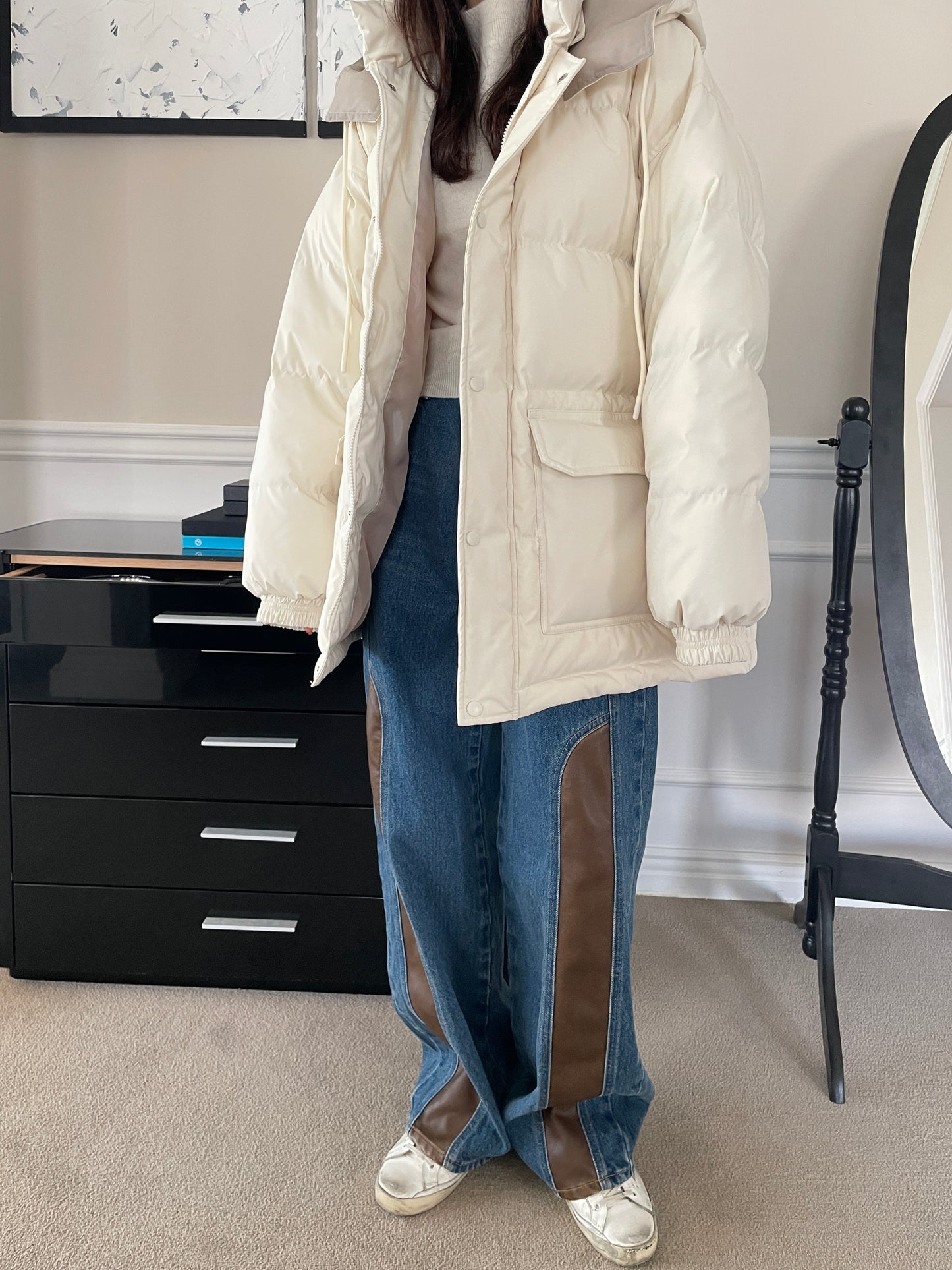 Edison Duck Down Half Coat