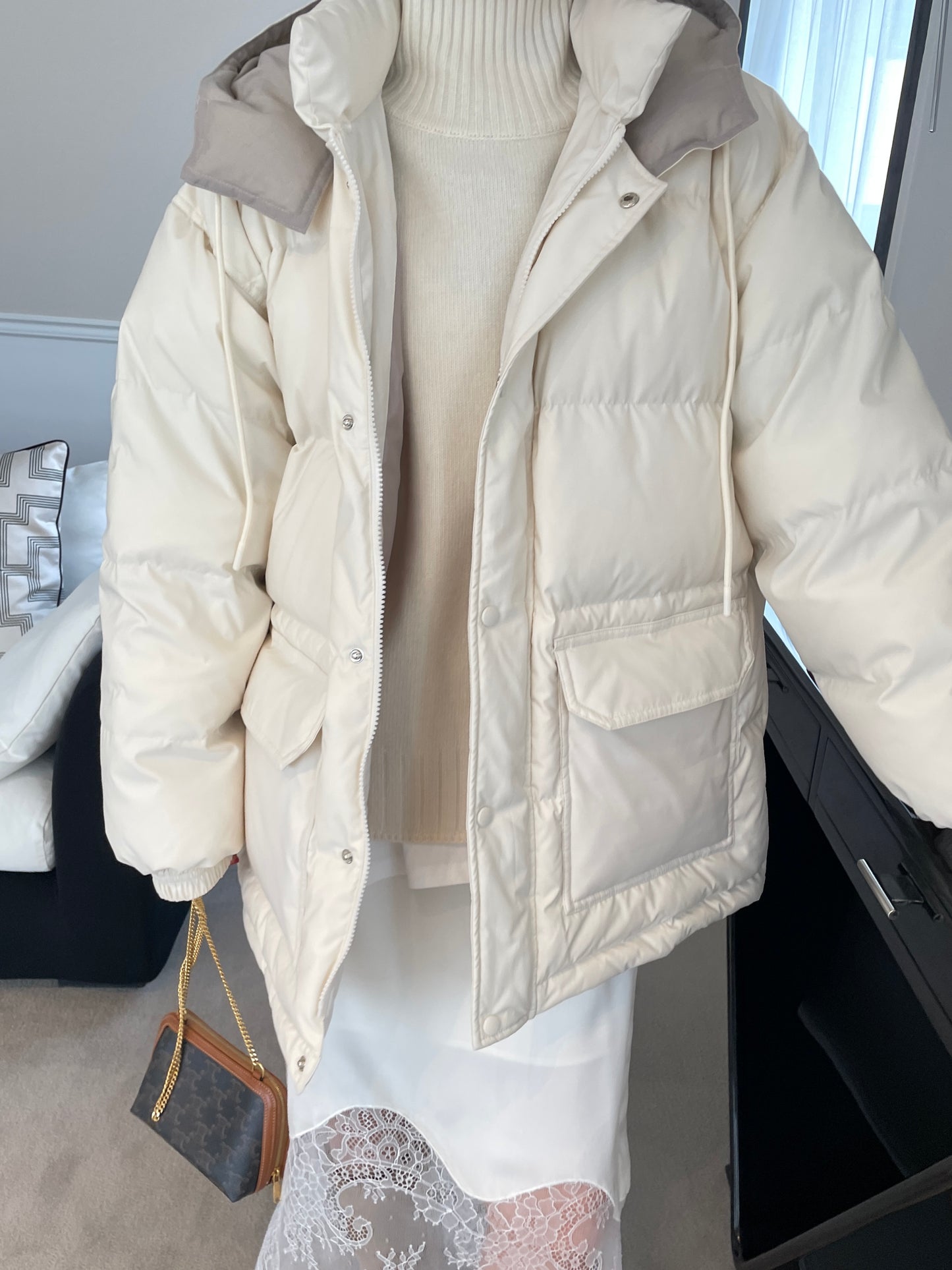 Edison Duck Down Half Coat