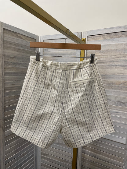 Seersucker Drawstring Shorts