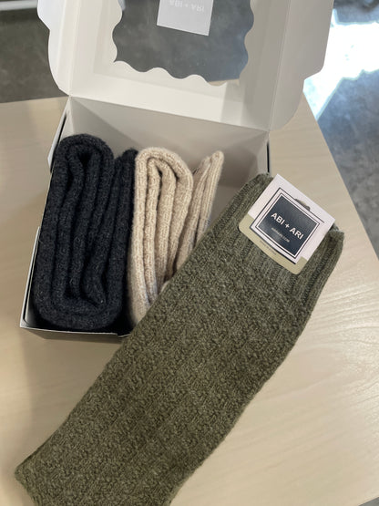 Parker Plush Cashmere Long Socks