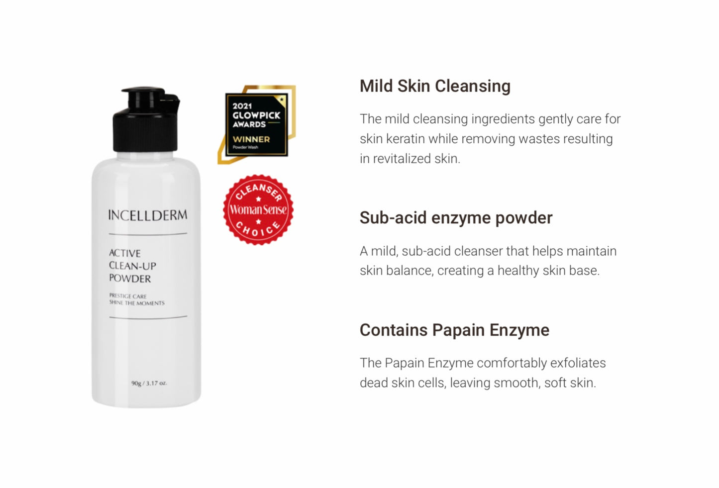 INCELLDERM ACTIVE CLEAN-UP POWDER