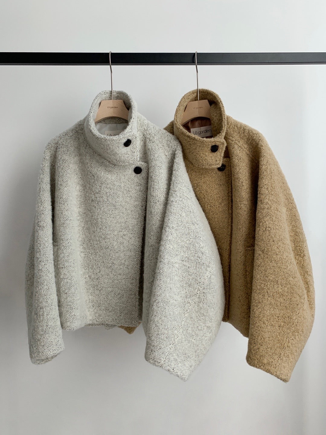 Baby Alpaca / Wool Boucle Short Coat