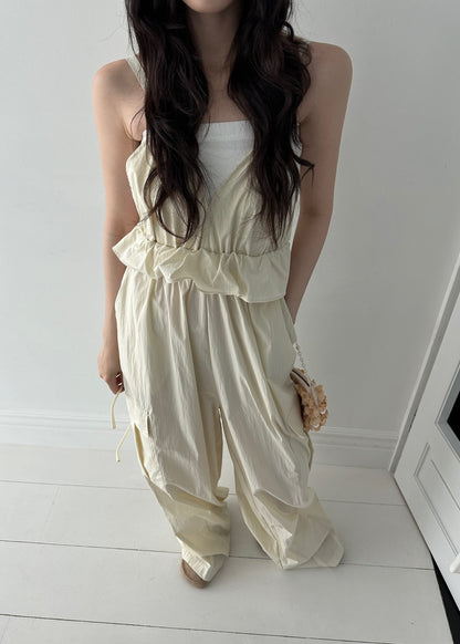 Nylon Cargo Jumpsuit