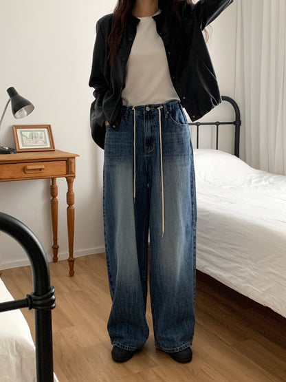 New Wide Denim Pants