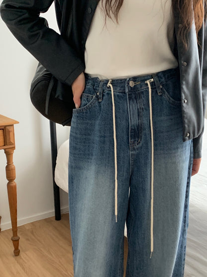 New Wide Denim Pants