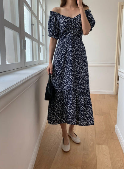 Floral Rayon Midi Dress