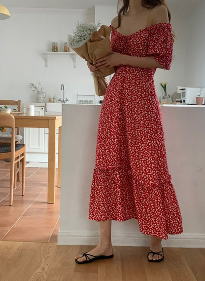 Floral Rayon Midi Dress