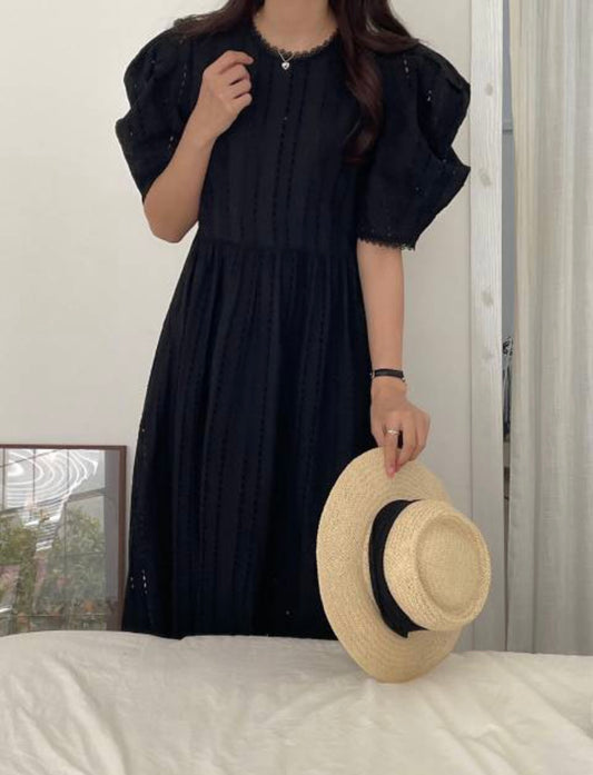 Eyelet Maxi Dress