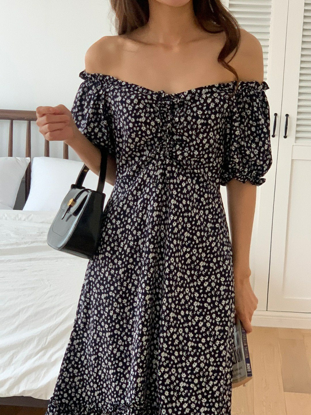 Floral Rayon Midi Dress