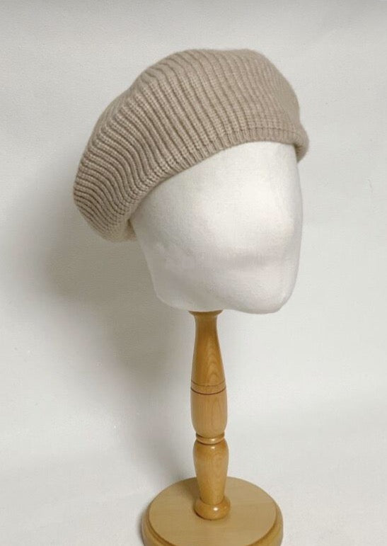 Wool knit Beret