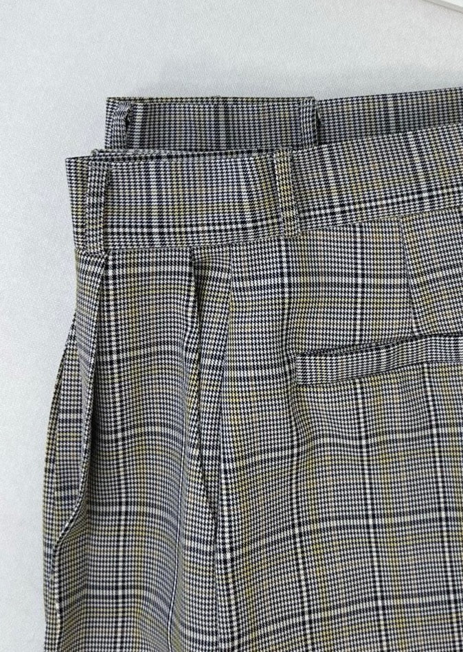 Lightweight Glen Check Slacks -Reorder