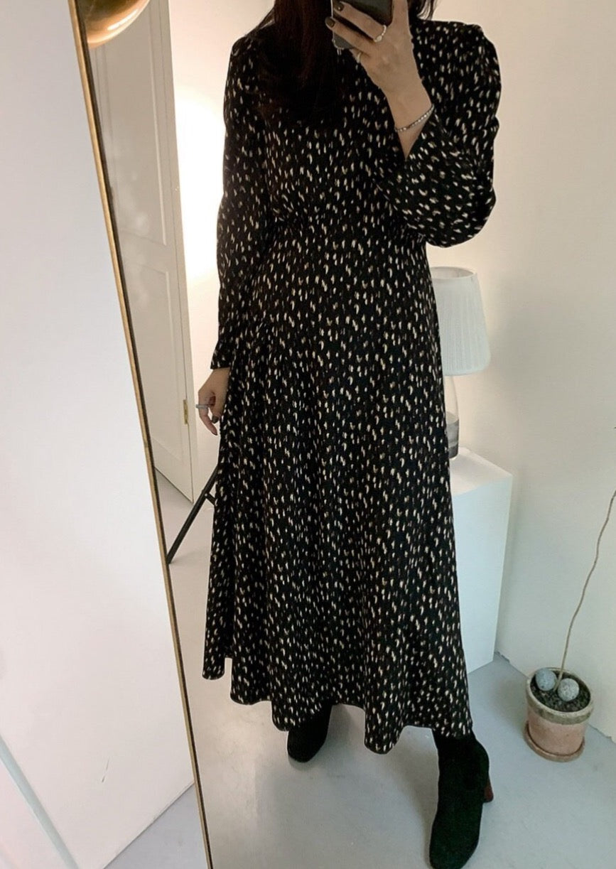 Cheetah Printed Midi Dress