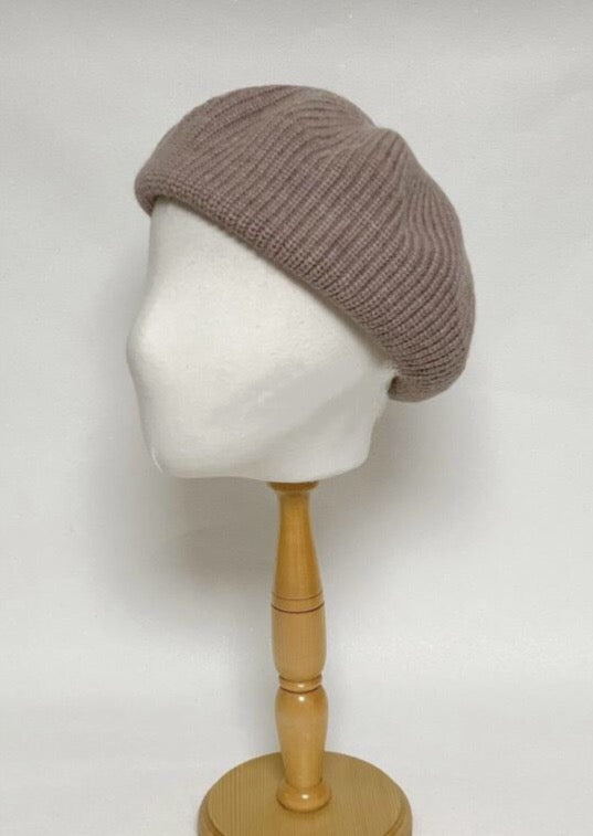 Wool knit Beret