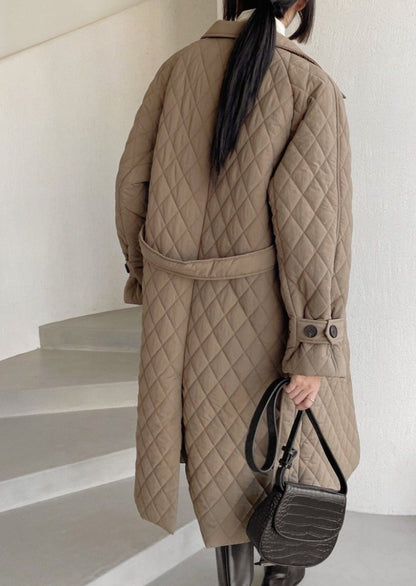 Quilted Nylon Trench Coat