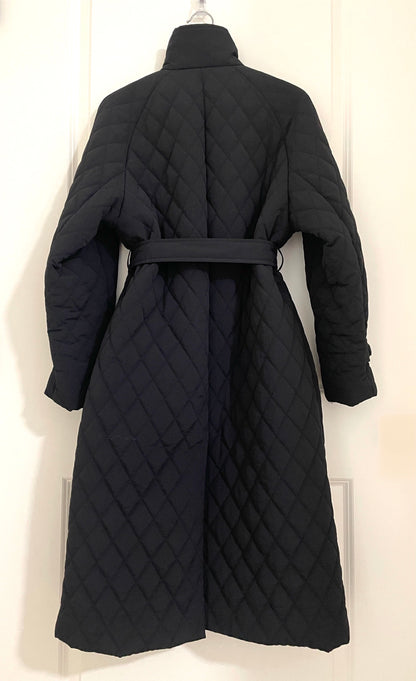 Quilted Nylon Trench Coat