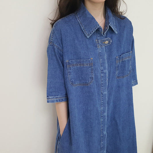 Dawn Denim Dress -Limited