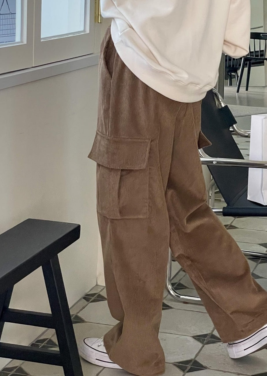 Corduroy Cargo Pants