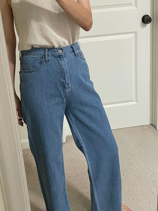 Summer relaxed straight Denim