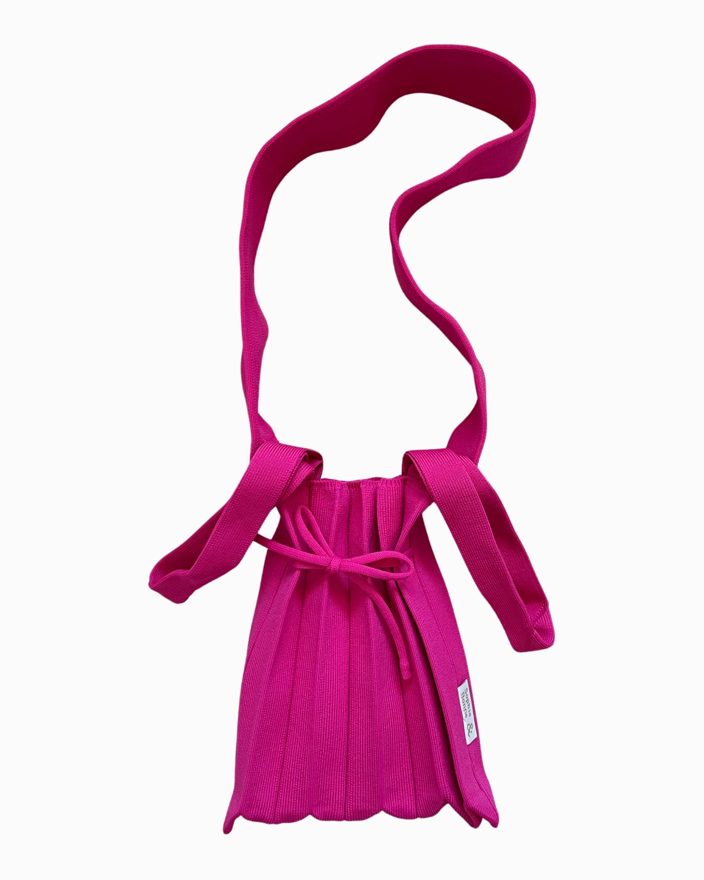 Small Shoulder pleats bag - Only 1 in Cherry pink left