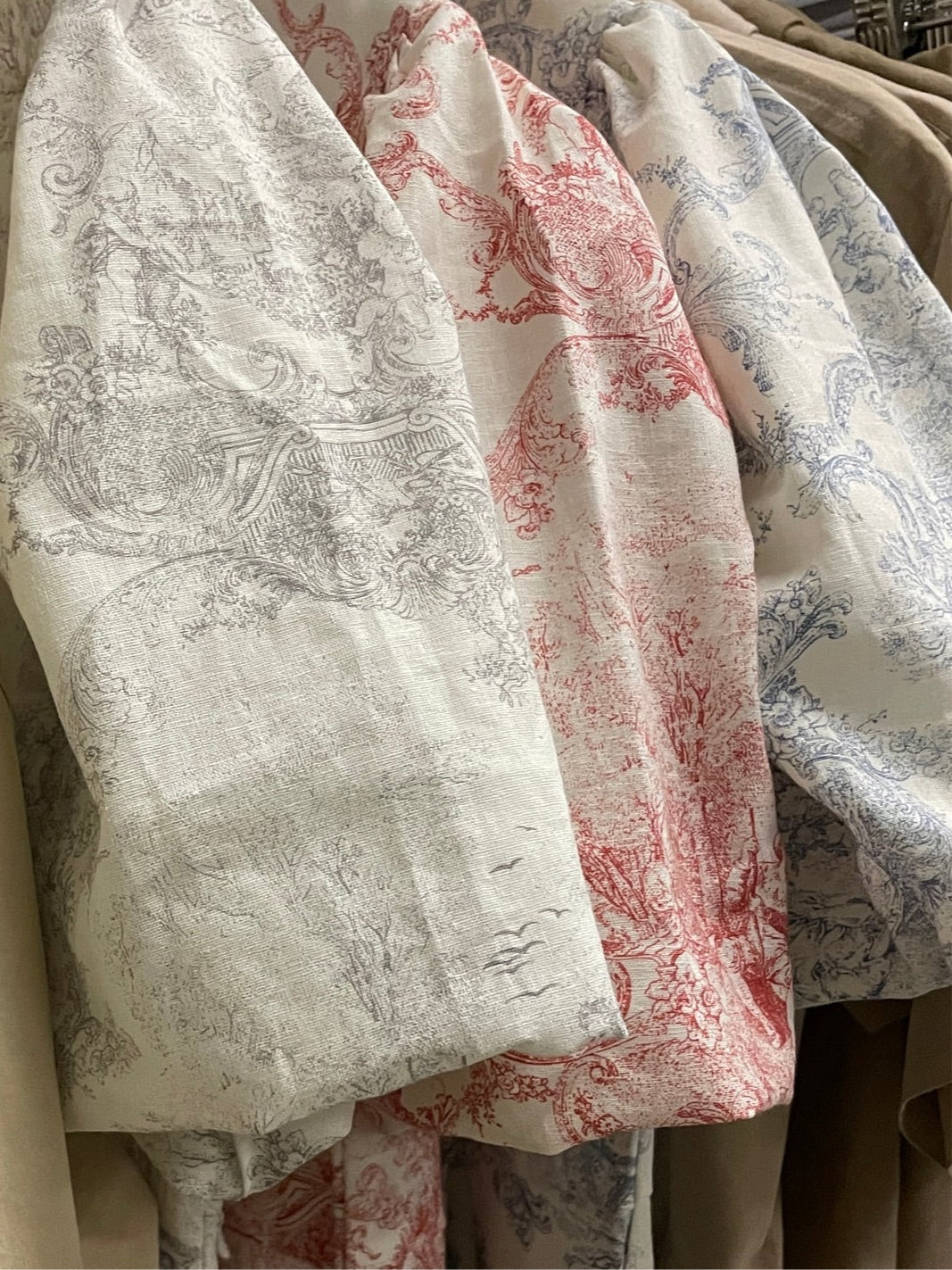 Linen Toile De Jouy Dress