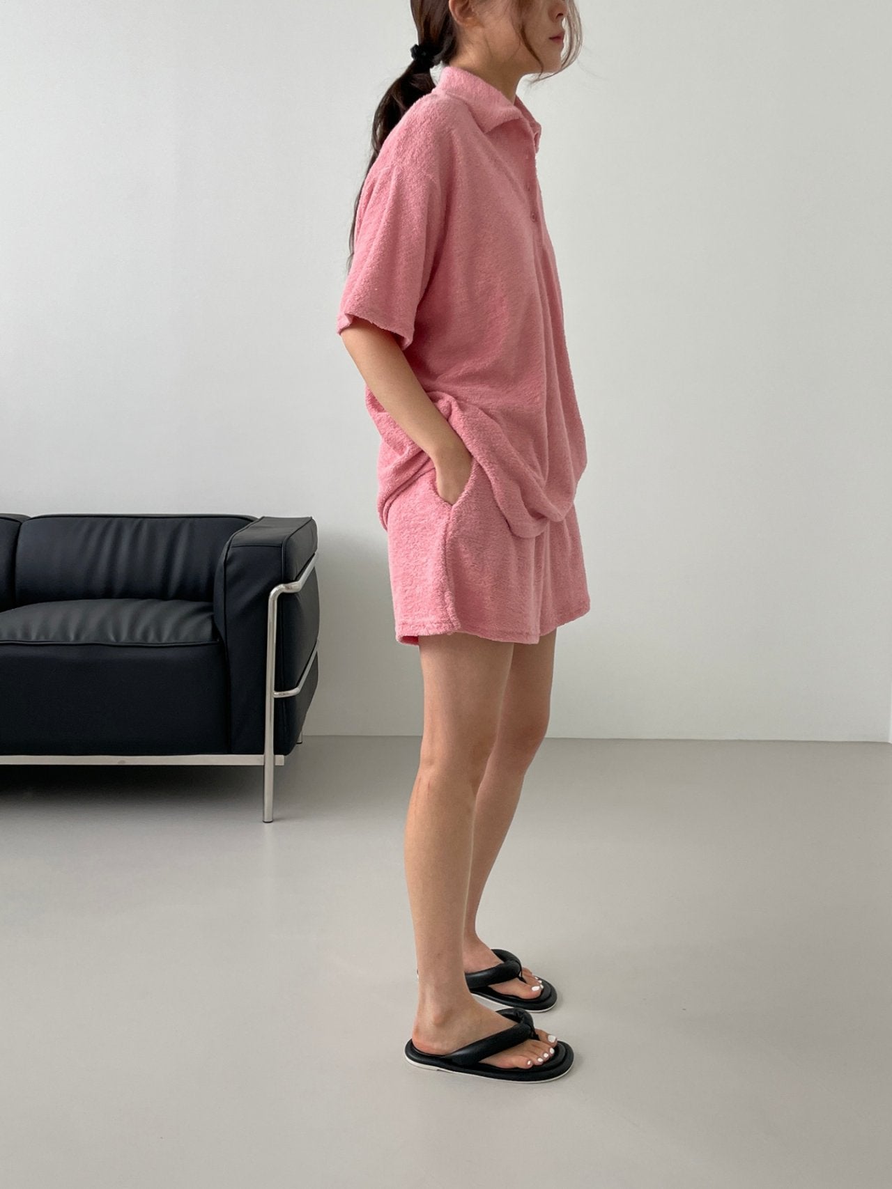 Long Loop Terry Cloth Shorts