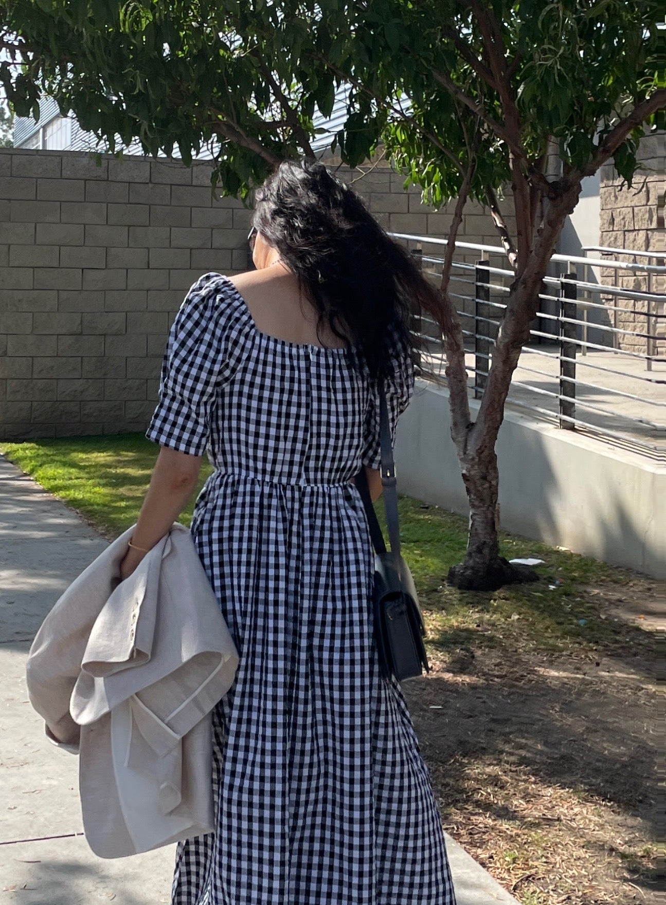 Gingham seersucker outlet dress