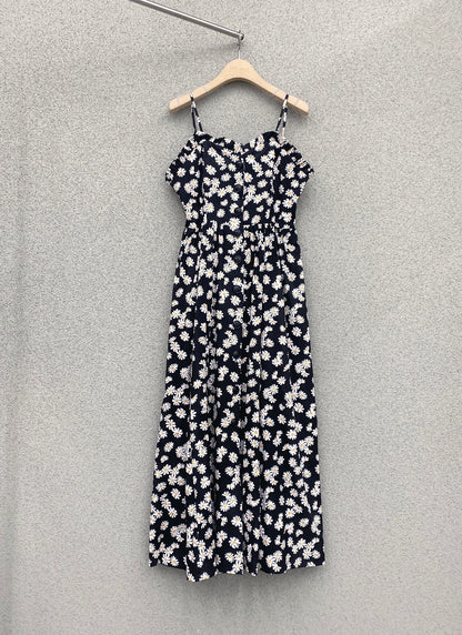 Daisy Buttoned Midi Sun Dress