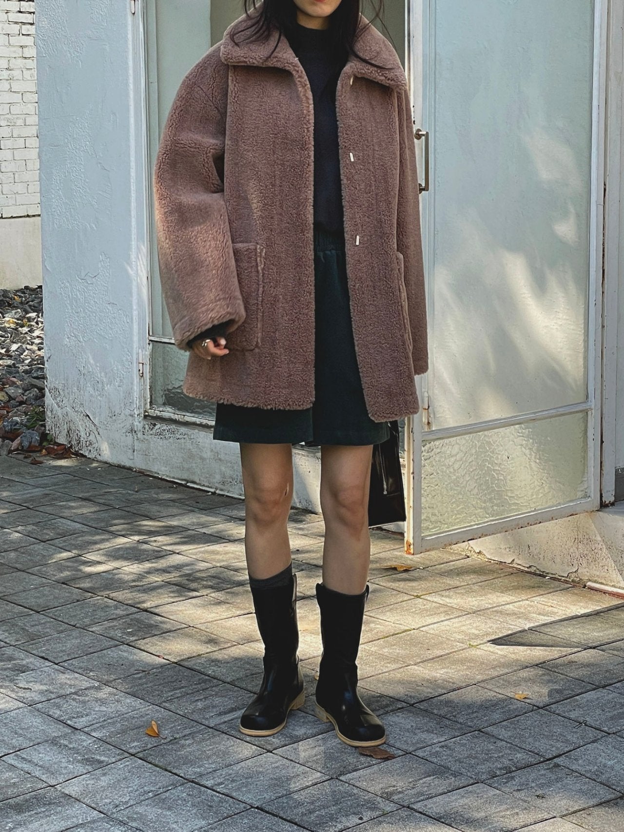 Reversible Eco Shearling coat