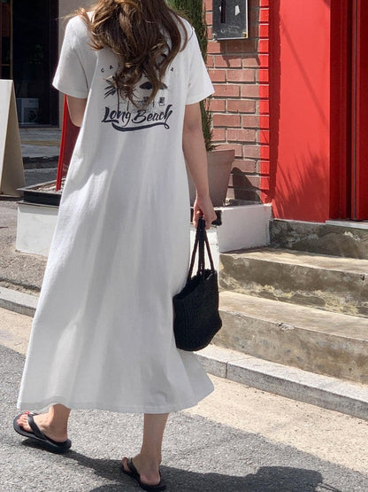 Long Beach Palm Maxi T-Shirt