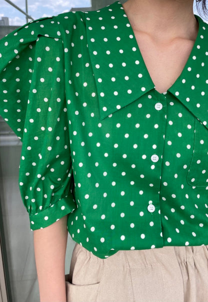 Audrey Polka Dot Shirt