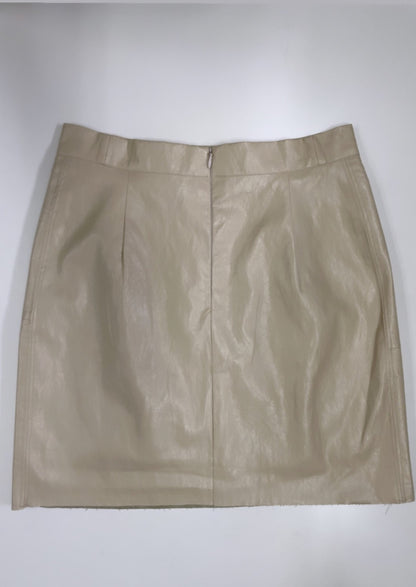 Abi +Ari Collection Vegan Leather Mini Skirt