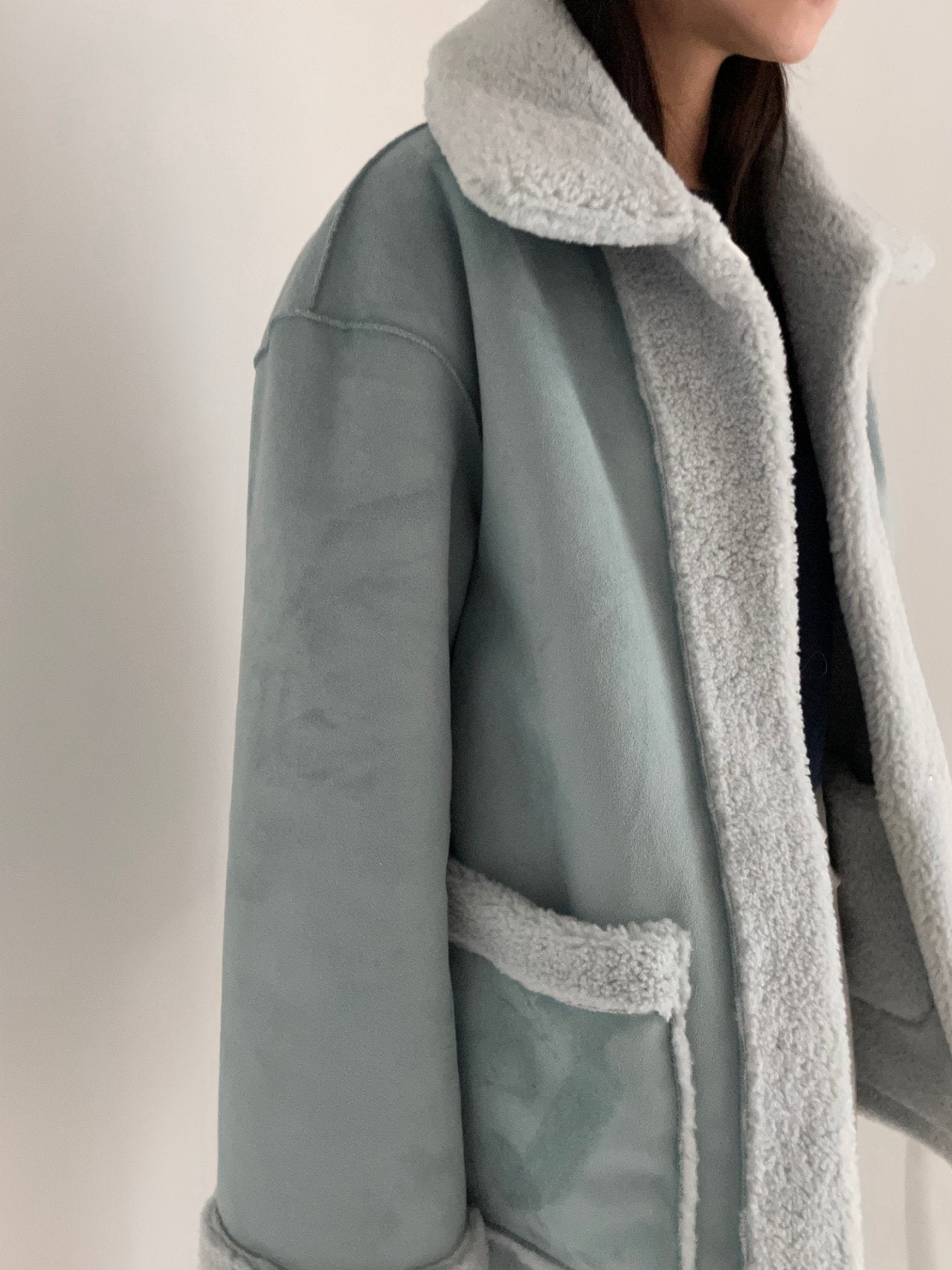 Reversible Eco Shearling coat