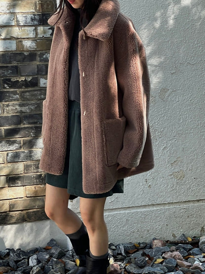 Reversible Eco Shearling coat