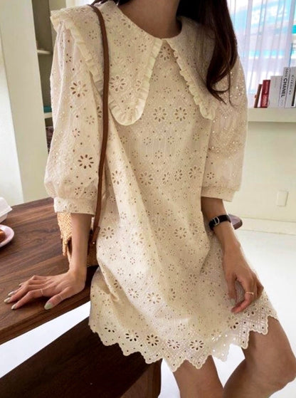 Sia Eyelet Mini Dress