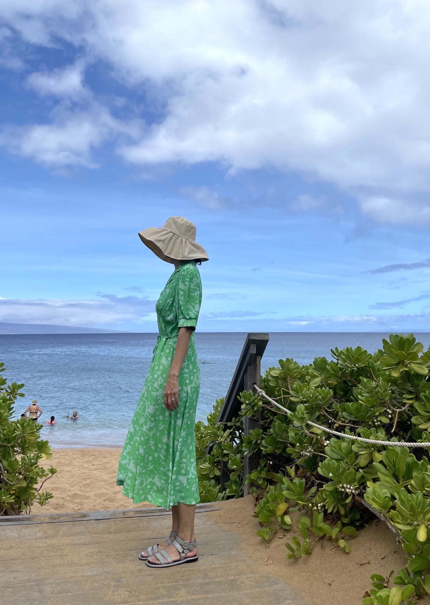 Sunflower Robe Shirt Dress - 1 left in Grass!