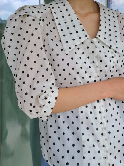 Audrey Polka Dot Shirt