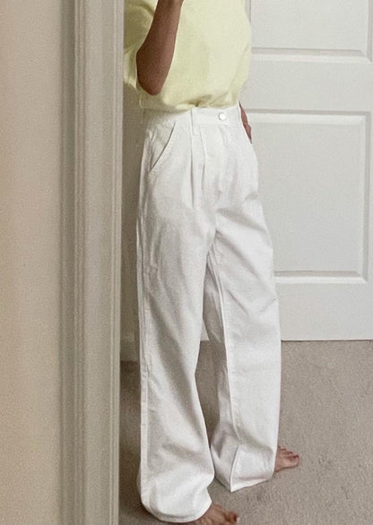 Summer Cotton Twill Pants -relaxed fit