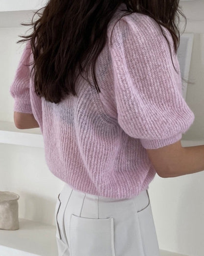 Alpaca Open Stitch Cardigan