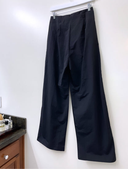 Double Waist Band Wide Slacks