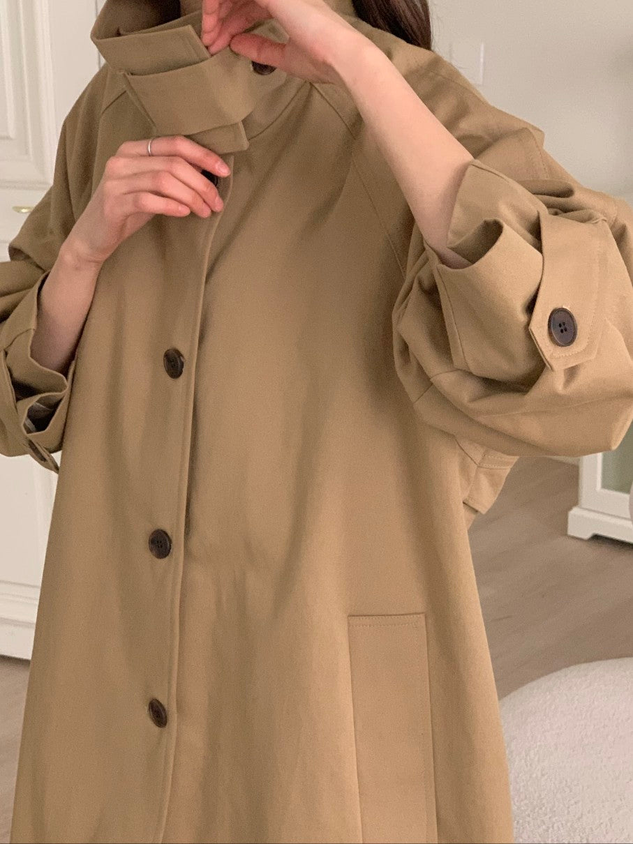 Half trench outlet coat