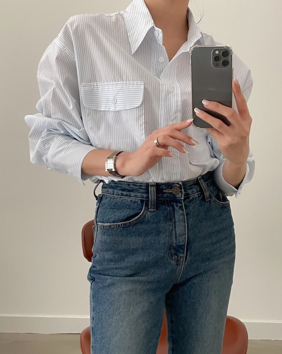 Boyfriend Stripe Shirt