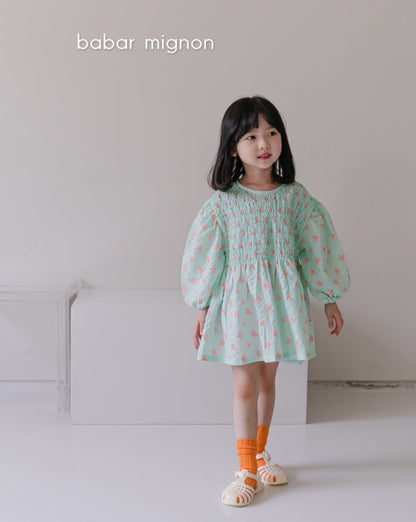 Smocked mini dress