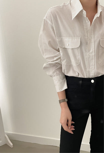 Boyfriend Stripe Shirt